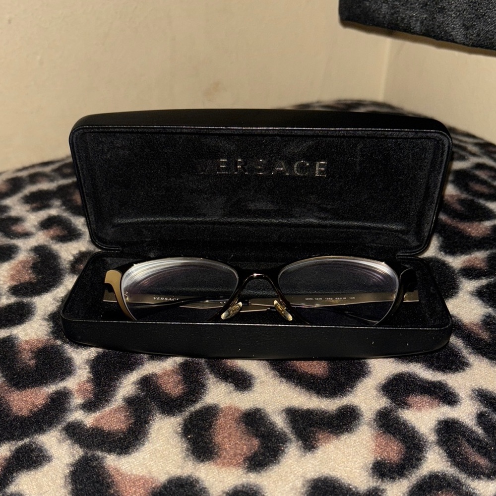 Versace Black and Gold Glasses Elegant Accessories